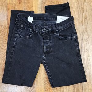 Rag & Bone Fit 2 Slim Black Jeans Mens 29 Button Fly Made USA